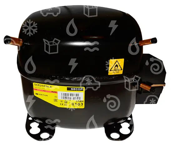 kompresor SECOP / DANFOSS SCE21CNLX,LBP-R290, 220-240V, 50Hz